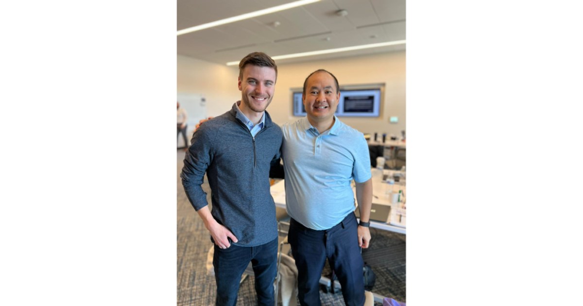Caleb Guilliams with Dennis Yu