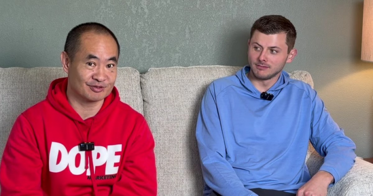 Ethan Van De Hey with Dennis Yu